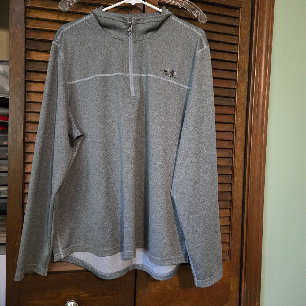 The North Face quarter zip flashdry lightweight gray - XL